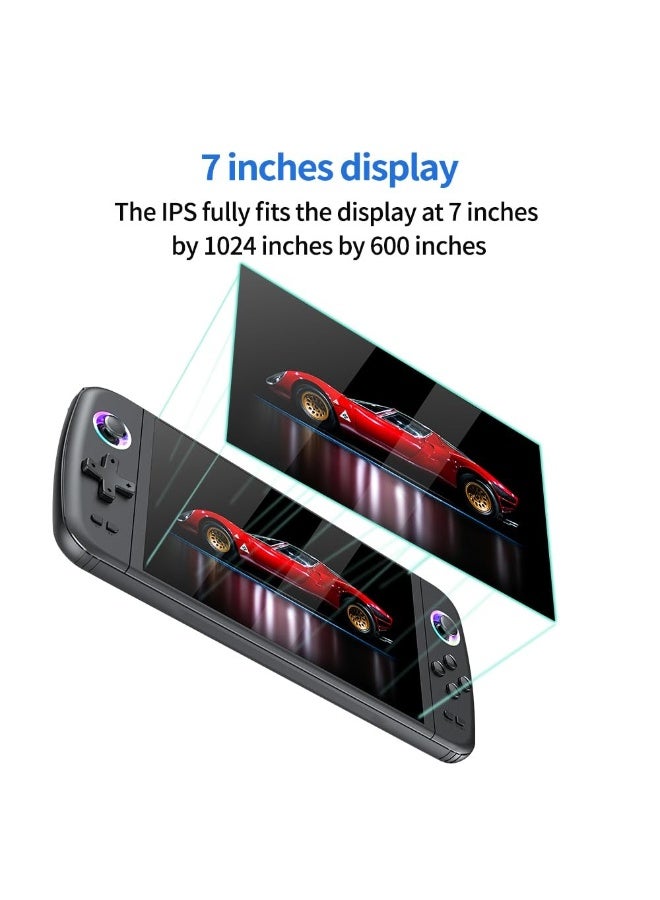 PEETTA Handheld Gaming Console with Detachable Controllers, Portable Game Player, RGB Joystick, Rechargeable Battery, Widescreen Display - Image 2
